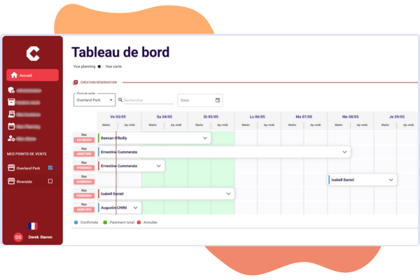 Tableau de bord CileaMoov avec la nouvelle interface.